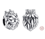 Charm Sterlingové stříbro 925 Královský lev, korálek na náramek symbol