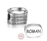 Charm Sterlingové stříbro 925 Řím - Koloseum, korálek na náramek cestování