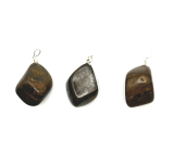 Bronzit Troml přívěsek přírodní kámen, 2,2 - 3 cm, 1 kus, vysoce ochranný kámen