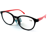 Berkeley Čtecí dioptrické brýle +1,0 plast černé červené postranice 1 kus MC2253
