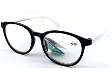 Berkeley Čtecí dioptrické brýle +3,5 plast černé, bílé postranice 1 kus MC2253