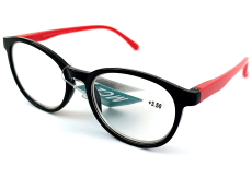 Berkeley Čtecí dioptrické brýle +3,5 plast černé červené stranice 1 kus MC2253