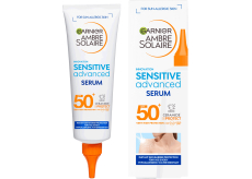 Garnier Ambre Solaire Sensitive Advanced SPF 50+ ochranné sérum proti slunečnímu záření s ceramidy 125 ml