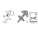 Sterlingové stříbro 925 znamení zvěrokruhu Třpytivý Střelec, korálek na náramek