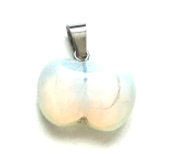 Opalit Jablko poznání přívěsek syntetický kámen 1,5 cm, kámen přání a naděje