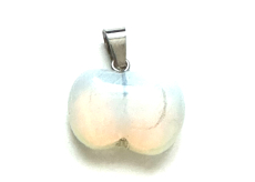 Opalit Jablko poznání přívěsek syntetický kámen 1,5 cm, kámen přání a naděje