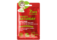 7Days Romantic Saturday textilní pleťová maska pro všechny typy pleti 28 g
