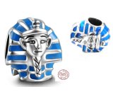 Charm Sterlingové stříbro 925 Egypt Faraon, korálek na náramek cestování