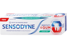 Sensodyne Sensitivity & Gum Caring Mint jemná mátová zubní pasta pro citlivé zuby 75 ml