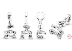 Charm Sterlingové stříbro 925 Disney Pixar Wall-I robot, přívěsek na náramek