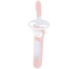 Mam Massaging Brush zubní kartáček 3+ měsíců Růžový