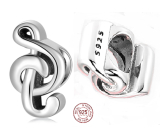 Sterlingové stříbro 925 Houslový klíč, korálek na náramek zájmy