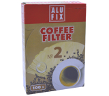 Alufix Coffee Filter kávové filtry 2 velikosti 100 kusů