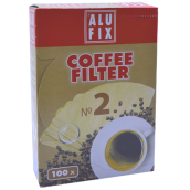 Alufix Coffee Filter kávové filtry 2 velikosti 100 kusů