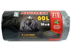 Alufix Aluflexy Pytle na odpad zatahovací černé 60 litrů 64 x 69 cm 10 kusů