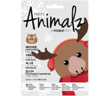 MasqueBar Pretty Animalz Vánoční los textilní hydratační pleťová maska 21 ml