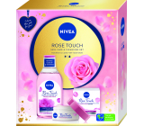 Nivea Rose Touch micelární voda s růžovou organickou vodou 400 ml + Rose Touch hydratační denní gel-krém pro všechny typy pleti 50 ml, kosmetická sada pro ženy