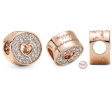 Charm Sterlingové stříbro 925 Rose – Šťastné výročí, korálek na náramek láska