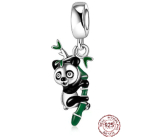 Charm Sterlingové stříbro 925 Panda na větvi, přívěsek na náramek zvíře
