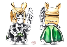 Charm Sterlingové stříbro 925 Marvel The Avengers, Loki, korálek na náramek