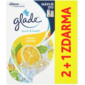 Glade One Touch Fresh Lemon - Svěží citron mini sprej náhradní náplň osvěžovač vzduchu 3 x 10 ml