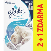 Glade One Touch Pure Clean Linen - Vůně čistého prádla mini sprej náhradní náplň osvěžovač vzduchu 3 x 10 ml