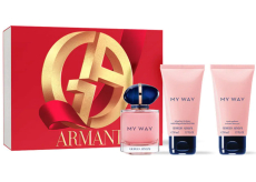 Giorgio Armani My Way parfémovaná voda 50 ml + sprchový gel 50 ml + tělové mléko 50 ml, dárková sada pro ženy
