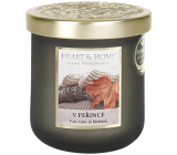 Heart & Home V peřince sojová vonná svíčka střední hoří až 30 hodin 110 g