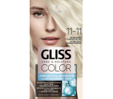 Schwarzkopf Gliss Color barva na vlasy 11-11 Ultra světlá titanová blond 2 x 60 ml
