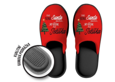 Nekupto Papučárna Dárkové papuče velikost 39-40 U nás nemá Santa šanci my věříme na Ježíška 1 pár