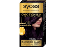 Syoss Oleo Intense Color barva na vlasy bez amoniaku 3-33 Tmavě fialový