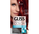 Schwarzkopf Gliss Color barva na vlasy 6-88 Intenzivní červená 2 x 60 ml