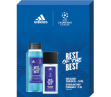 Adidas UEFA Champions League Best of The Best parfémovaný deodorant sklo 75 ml + sprchový gel 250 ml, kosmetická sada pro muže
