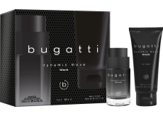 Bugatti Dynamic Move Black toaletní voda 100 ml + sprchový gel 200 mldárková sada pro muže