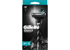 Gillette Mach3 Charcoal holící stojek + náhradní hlavice 2 kusy pro muže
