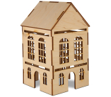 Albi Dřevěná 3D dekorace domečku, 2 okýnka 11 cm x 20 cm x 11,5 cm
