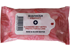BioFresh Diamond Rose Protect antibakteriální ubrousky 15 kusů