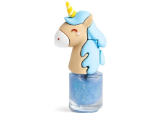 Martinelia Unicorn lak na nehty modrá se třpytkami pro děti 34 g