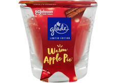 Glade Warm Apple Pie s vůní červeného jablka a skořice vonná svíčka ve skle, doba hoření až 38 hodin 129 g