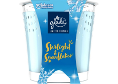 Glade Starlight & Snowflakes s vůní zimních nocí a sněhových vloček vonná svíčka ve skle, doba hoření až 38 hodin 129 g