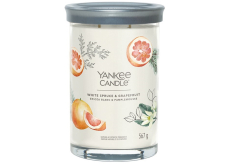 Yankee Candle White Spruce & Grapefruit - Bílý smrk a grapefruit svíčka Signature Tumbler velká sklo 2 knoty 567 g