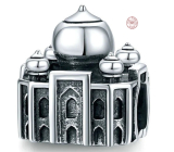Charm Sterlingové stříbro 925 Taj Mahal India, korálek na náramek cestování