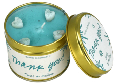 Bomb Cosmetics Děkuji - Thank You vonná přírodní, ručně vyrobena svíčka v plechové dóze hoří až 35 hodin