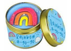 Bomb Cosmetics Duha jdi jdi - Rainbow A Go Go, vonná přírodní, ručně vyrobena svíčka v plechové dóze hoří až 35 hodin