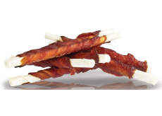 KidDog Rawhide chewing rolls kachní maso na buvolí tyčince, masová pochoutka pro psy 8 mm 500 g