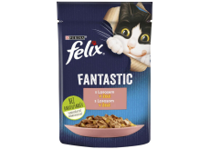 Felix Fantastic kapsička losos v želé, kompletní krmivo pro kočky 85 g