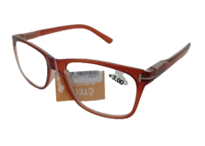 Berkeley Čtecí dioptrické brýle +3 plast červené 1 kus MC2194