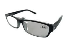 Berkeley Čtecí dioptrické brýle +3 plast černé 1 kus MC2062