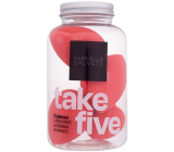 Gabriella Salvete Take Five měkká houbička pro pohodlnou aplikaci make-upu červená 5 kusů