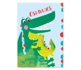 Ditipo Hrací přání k narozeninám Oslavuješ Chňapík, maličký krokodýl 224 x 157 mm